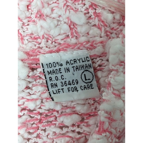 Vintage Chunky Knit Sweater Botanical Bikini Bottom Flor Pattern Womens Sz Large - Picture 8 of 14